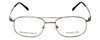 Silver Dollar Designer Eyeglasses Abbott in Gunmetal 54mm :: Custom Left & Right Lens