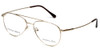 Silver Dollar Designer Eyeglasses Gunnison in Gold 54mm :: Custom Left & Right Lens