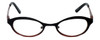 Cinzia Designer Eyeglasses Splendid C3 in Black Red 46mm :: Custom Left & Right Lens
