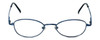 Flex Collection Designer Eyeglasses FL-76 in Blue 46mm :: Custom Left & Right Lens