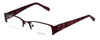 Vera Wang Designer Eyeglasses V045 in Berry 48mm :: Custom Left & Right Lens