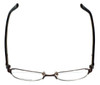 Vera Wang Designer Eyeglasses V078 in Brown 52mm :: Custom Left & Right Lens