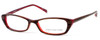 Jones New York Designer Reading Glasses J209 in Tortoise Brown Havana Red 49 mm