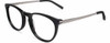 Jones New York Authentic Designer Reading Glasses J751 Black Silver Metal 50 mm