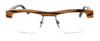 Specs of Wood Designer Wooden Eyewear Made in the USA "Zebra Trunk" in Zebra Wood (Medium Brown) :: Rx Single Vision