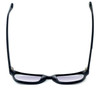 Parkman Handcrafted Eyeglasses Bradfield in Matte-Black with Denim ; Made in the USA :: Rx Single Vision