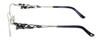 Judith Leiber Womens Designer Eyeglasses JL1647-03 in Silver :: Rx Single Vision