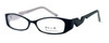 Kliik Designer Eyeglasses 410 in Black/White :: Rx Single Vision