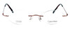 Calvin Klein Designer Eyeglasses 546 in Red :: Rx Single Vision