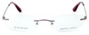 Totally Rimless Designer Eyeglasses TR130-BRY in Berry :: Rx Single Vision