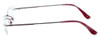 Totally Rimless Designer Eyeglasses TR130-BRY in Berry :: Rx Single Vision