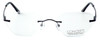 Totally Rimless Designer Eyeglasses TR161-PPL in Purple :: Rx Single Vision