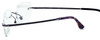 Totally Rimless Designer Eyeglasses TR161-PPL in Purple :: Rx Single Vision
