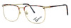 Fashion Optical Designer Eyeglasses E2055 in Gold Demi Amber 57mm :: Rx Single Vision