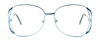 Regency International Designer Eyeglasses Gloria in Silver Blue 57mm :: Rx Single Vision