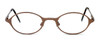 Regency International Designer Eyeglasses Mill 001 in Matte Brown 46mm :: Rx Single Vision
