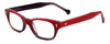 Calabria Elite Designer Eyeglasses CE102 in Red Fade :: Rx Single Vision
