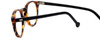 Calabria Elite Designer Eyeglasses CE103 in Matte Tortoise & Black :: Rx Single Vision