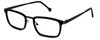 Calabria Elite Designer Eyeglasses CE113 in Black & Gunmetal :: Rx Single Vision