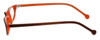 Calabria Elite Designer Eyeglasses CE114 in Brown Stripe :: Rx Single Vision