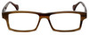 Calabria Elite Designer Eyeglasses CEBH119 in Tan Horn :: Rx Single Vision