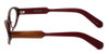 Paul Smith Designer Eyeglasses PS296-SYGA in Brown Stripe Burgundy 52mm :: Rx Single Vision