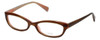 Oliver Peoples Designer Eyeglasses Marceau OTPI in Brown Stripe 51mm :: Rx Single Vision