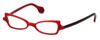 Cinzia Designer Eyeglasses Bewitched C3 in Red 42mm :: Rx Single Vision