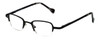 Cinzia Designer Eyeglasses Fine Print 01 in Black 44mm :: Rx Single Vision