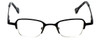 Cinzia Designer Eyeglasses Fine Print 01 in Black 44mm :: Rx Single Vision