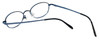 Flex Collection Designer Eyeglasses FL-76 in Blue 46mm :: Rx Single Vision