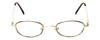 Flex Collection Designer Eyeglasses FL-91 in Gold-Demi-Brown 42mm :: Rx Single Vision