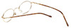 FlexPlus Collection Designer Eyeglasses Model 64 in Gold-Demi-Amber 46mm :: Rx Single Vision