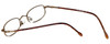 FlexPlus Collection Designer Eyeglasses Model 93 in Brown-Satin 44mm :: Rx Single Vision