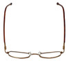 FlexPlus Collection Designer Eyeglasses Model 93 in Brown-Satin 44mm :: Rx Single Vision