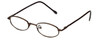 FlexPlus Collection Designer Eyeglasses Model 96 in Shiny-Brown 43mm :: Rx Single Vision
