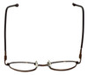 FlexPlus Collection Designer Eyeglasses Model 96 in Shiny-Brown 43mm :: Rx Single Vision