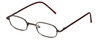 FlexPlus Collection Designer Eyeglasses Model 98 in Brown 43mm :: Rx Single Vision