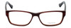 Vera Wang Designer Eyeglasses V069 in Burgundy-Horn 52mm :: Rx Single Vision