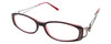 Calabria Designer Eyeglasses Dazzle VII Red :: Progressive