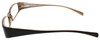 Calabria Viv Designer Eyeglasses 738 in Black-Brown :: Progressive
