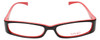 Calabria Viv Designer Eyeglasses 738 in Black-Red :: Progressive