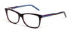 Calabria Viv Designer Eyeglasses 14503F in Black Blue :: Progressive