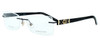 Gucci Designer Eyeglasses 4221 in Black & Gold (006) :: Progressive