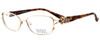 Badgley Mischka Cherise Designer Eyeglasses in Gold :: Progressive