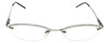 Calabria 832 Metal Reading Glasses Hand Set Swarovski Crystals Semi Rimless