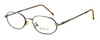 Calabria MetalFlex Designer Eyeglasses P in Gold & Amber :: Progressive