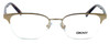 DKNY Donna Karan New York Designer Optical Eyeglasses DY5640-1016 in Brushed Copper :: Progressive
