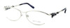 Judith Leiber Womens Designer Eyeglasses JL1647-03 in Silver :: Progressive