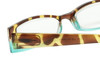 Close View of Calabria 4371 Reading Glasses Tortoise-Blue 